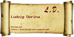 Ludvig Dorina névjegykártya